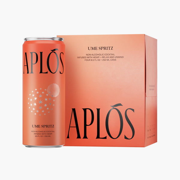 Aplós Ume Spritz — Non-Alcoholic Functional Cocktail with Lion's Mane (8.5 oz)