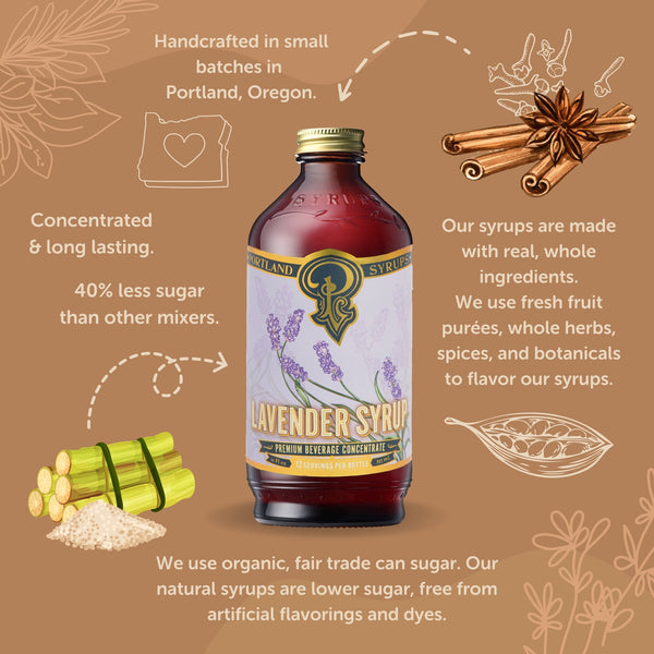 Portland Syrups - Lavender Syrup (12 oz)