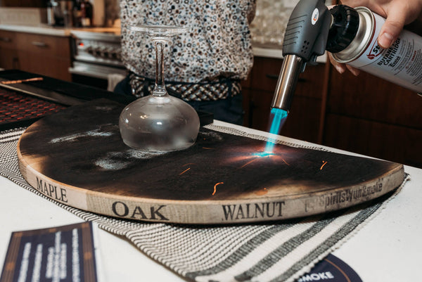 Spirits WIth Smoke - Half Circle Smoking Board