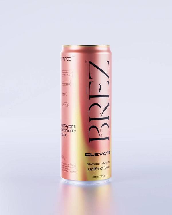 Brez - Elevate Adaptogen Infused Relaxing Tonic (Sparkling Strawberry Mango)