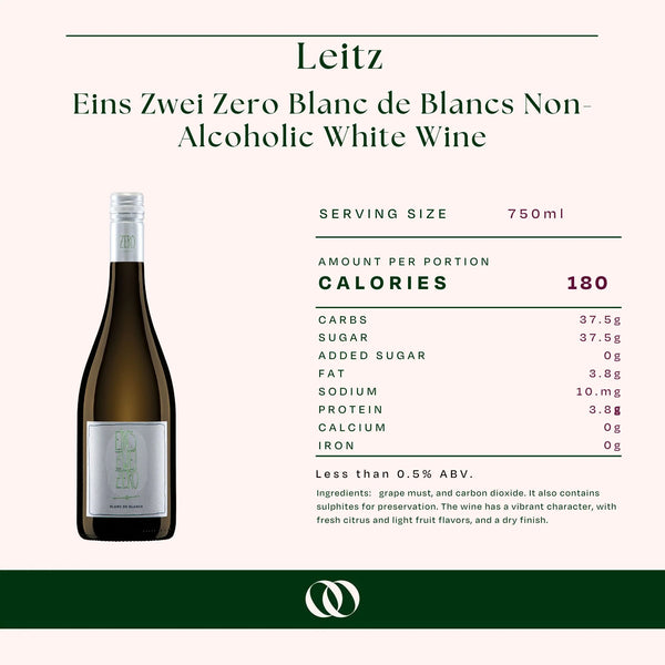 Leitz - Eins Zwei Zero Blanc de Blancs Alcohol Free Wine