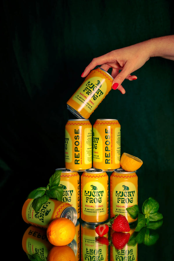 Lucky Frog Beverages - Meyer Lemon Basil Strawberry