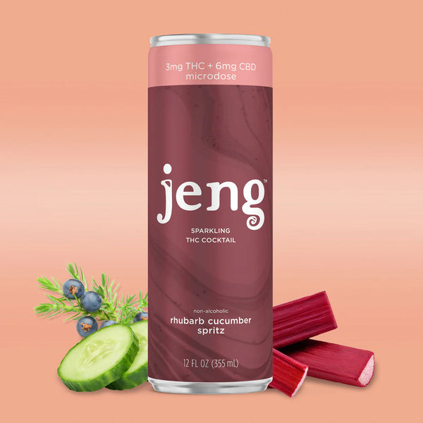 Jeng - THC Infused Rhubarb Cucumber Spritz