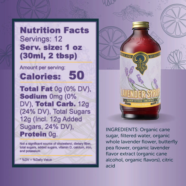 Portland Syrups - Lavender Syrup (12 oz)