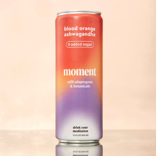 Moment Blood Orange Ashwagandha Drink (Still): Serenity in Every Sip (11.5 fl oz)