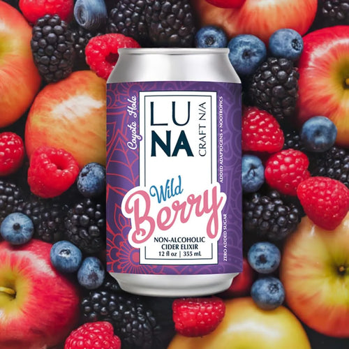 Luna Craft Beverages - Wild Bery Nootropic + Adaptogen Non-Alcoholic Cider