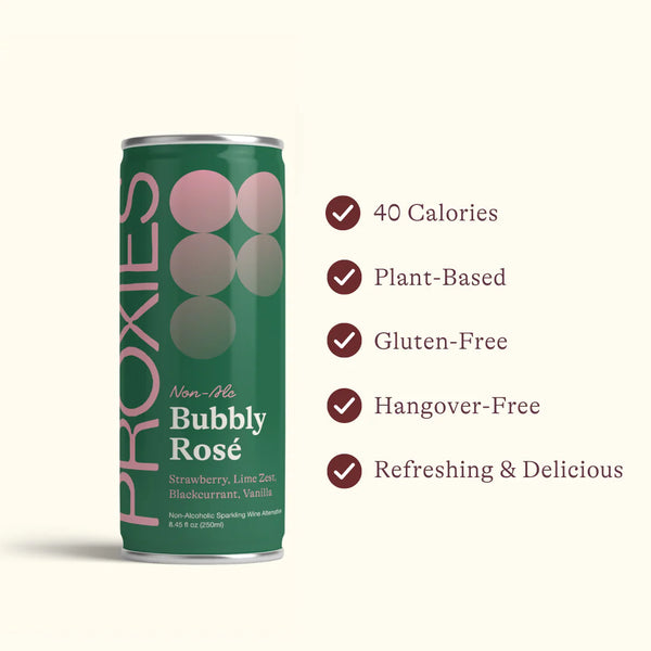 Proxies - Bubbly Rosé Non-Alcoholic Wine Alternative (250 ml cans)