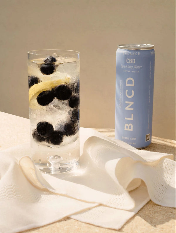 BLNCD - CBD Sparkling Water - BALANCE (Blueberry Lemon) 20 mg