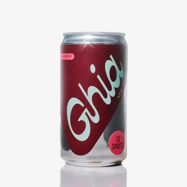 Ghia Le Spritz Soda alcohol-free aperitif, single berry-red 8.4 oz can