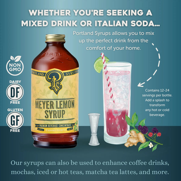 Portland Syrups - Meyer Lemon 12 oz