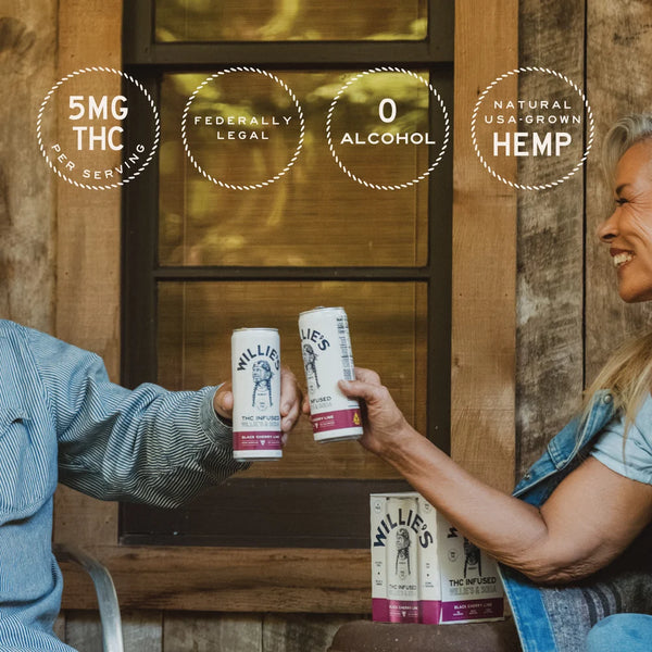 Willie's Remedy - Black Cherry Lime THC Infused Seltzer (5 mg)