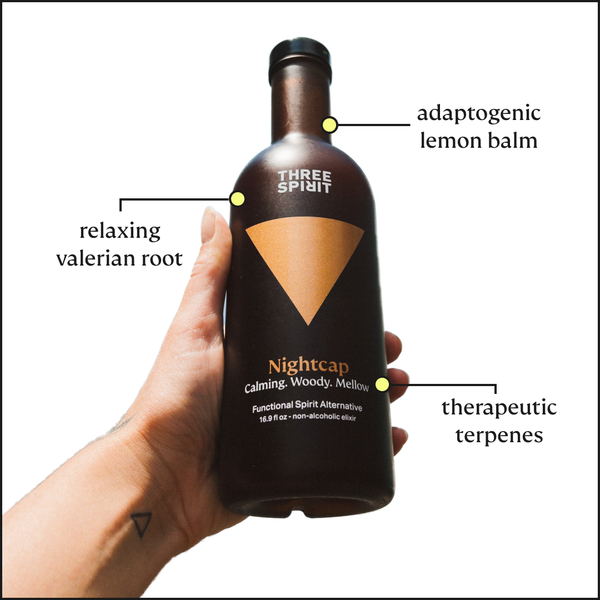 Three Spirit Nightcap: A Perfect Way to Unwind (16.9 fl oz), alcohol-free