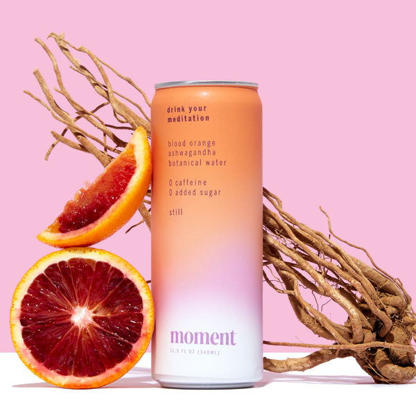Moment Blood Orange Ashwagandha Drink (Still): Serenity in Every Sip (11.5 fl oz)