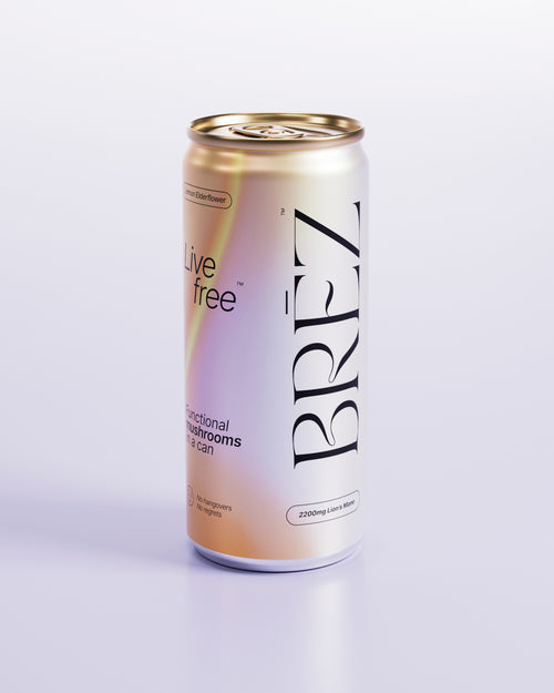 Brez - Flow Adaptogen Infused Social Tonic with Lion's Mane (12 oz), alcohol-free