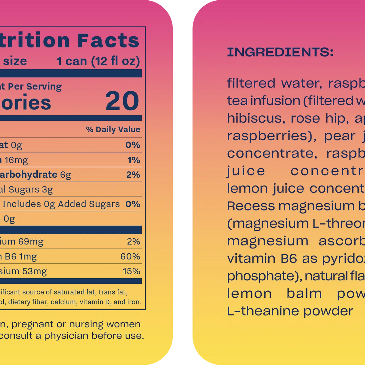 Recess Mood Sparkling Water - Raspberry Lemon – Swizzle: The Alcohol ...