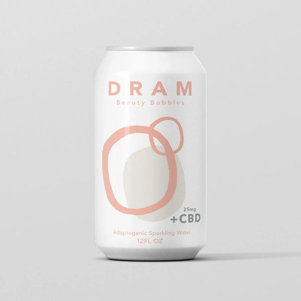 DRAM | Rose Beauty Bubbles CBD Botanical Sparkling Water (4 Pack)