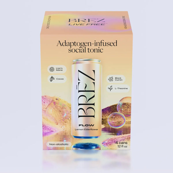 Brez - Flow Adaptogen Infused Social Tonic with Lion's Mane (12 oz)
