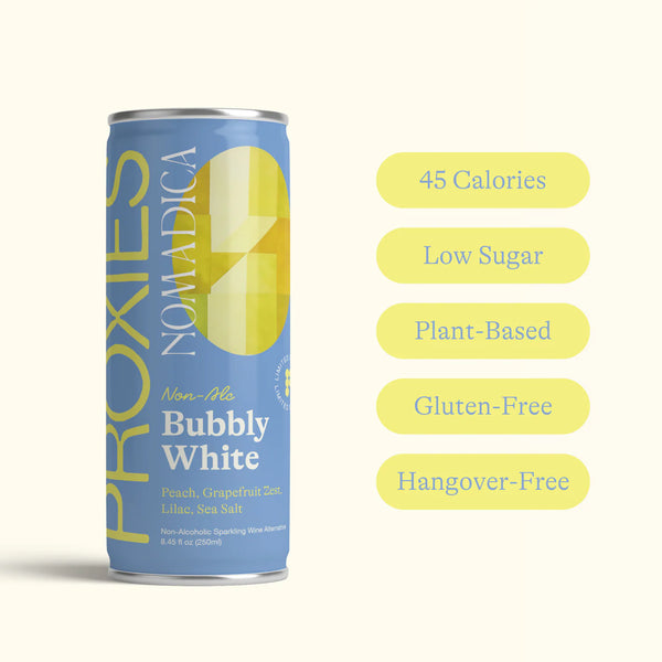 Proxies - Bubbly White Non-Alcoholic Wine Alternative (250 ml cans)
