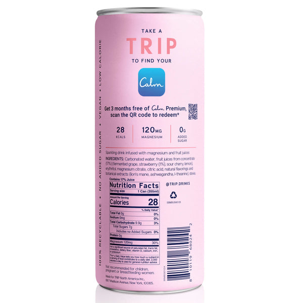 Trip - Wild Strawberry Sparkling Botanical Drink