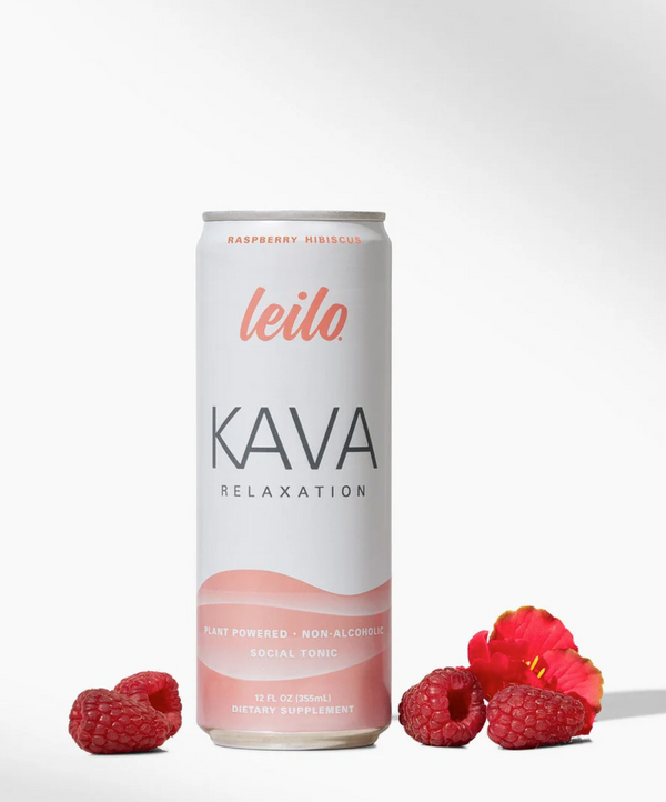 Leilo - Kava Relaxation Sparkling Raspberry Hibiscus