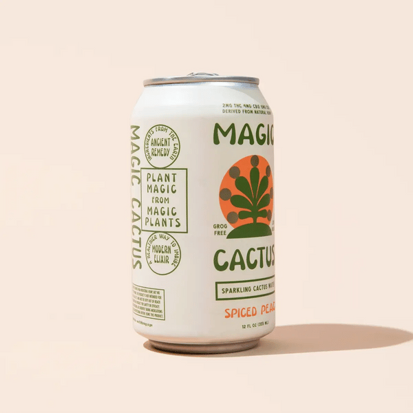 Magic Cactus - Spiced Peach - Low-Dose THC CBD Hemp Drinks