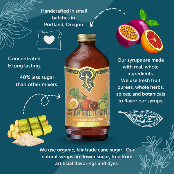 Portland Syrups - Passion Fruit-Citrus (12 oz)