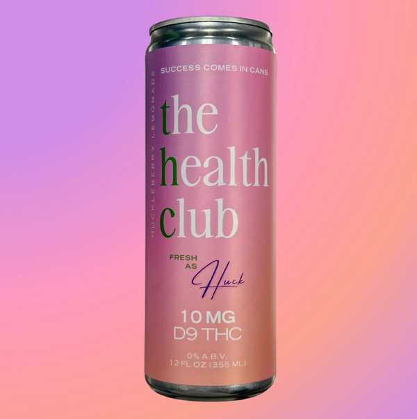 Health Club Fresh As Huck THC Seltzer (10mg D9, Huckleberry Lemonade)