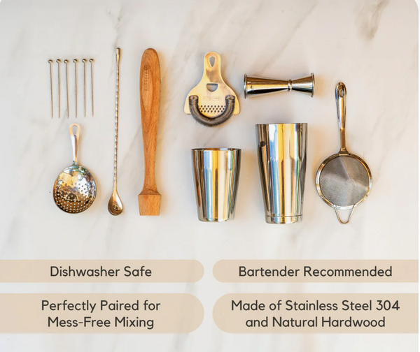 The Essential Mixologist Set (14-Piece)