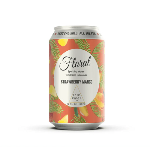 Floral - Strawberry Mango Seltzer, alcohol-free