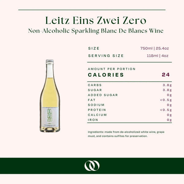 Leitz - Eins Zwei Zero Sparkling Blanc de Blancs Alcohol Free Wine