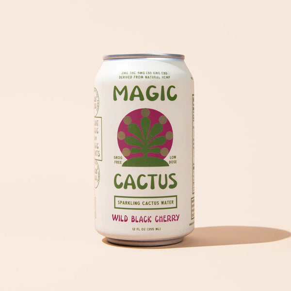 Magic Cactus - Wild Black Cherry - Low-Dose THC CBD Hemp Drinks