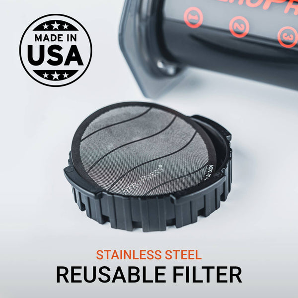 AeroPress - AeroPress Stainless Steel Reusable Filter, alcohol-free