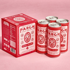 PARCH Prickly Paloma alcohol-free agave cocktail four-pack box with four cans