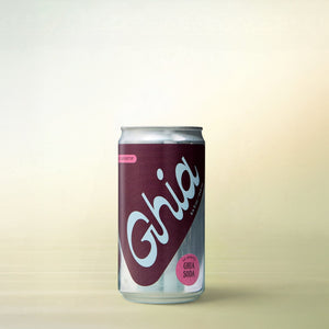 Ghia Le Spritz Soda (8.4 oz can), alcohol-free functional beverage, can on a soft gradient background