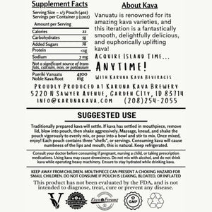 Karuna Kava Coconut Chai Vanuatu kava pouch, 12oz triple shell