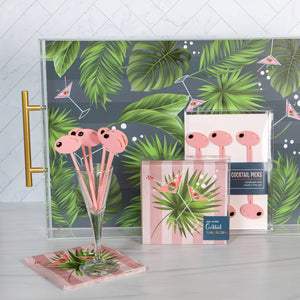 Mod Lounge Paper Company - Pink Olive Cocktail or Appetizer Pick Set, alcohol-free