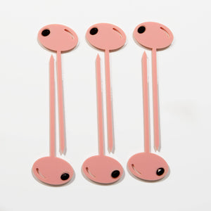 Mod Lounge Paper Company - Pink Olive Cocktail or Appetizer Pick Set, alcohol-free