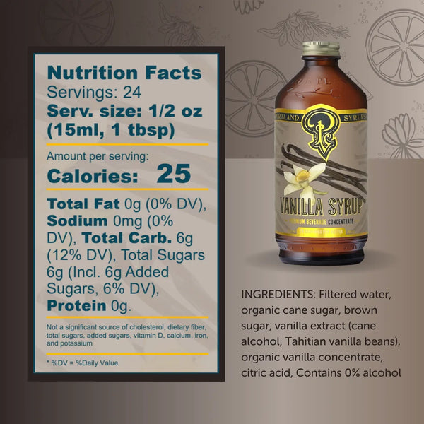 Portland Syrups - Vanilla Syrup (12 oz)