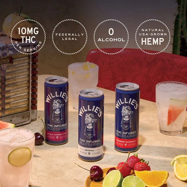 Willie's Remedy - Tropical Citrus THC Infused Seltzer (10 mg)