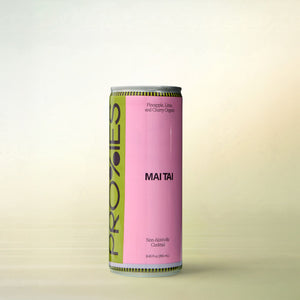 Proxies Mai Tai (250 ml cans), alcohol-free cocktail, can on a soft gradient background