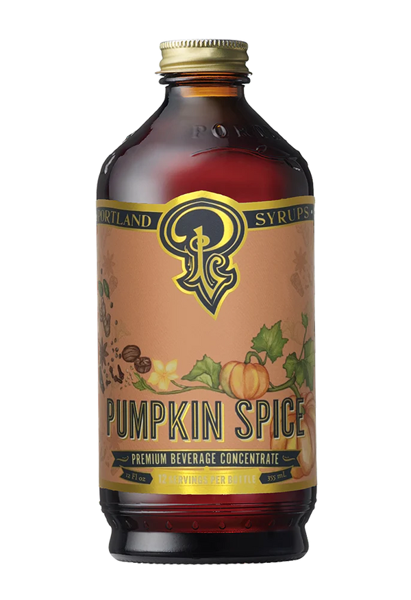 Portland Syrups - Pumpkin Spice Syrup Cocktail/Mocktail Mixer (3.4 oz)
