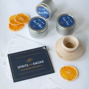 Spirits With Smoke - Smoking Saucer Set, alcohol-free
