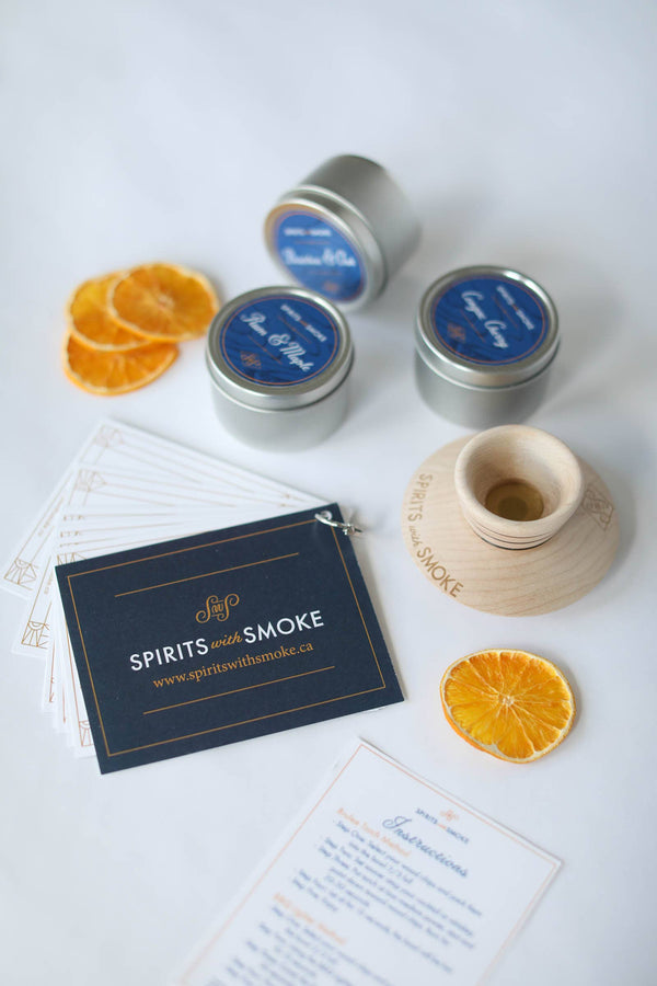Spirits With Smoke - Smoking Saucer Set, alcohol-free