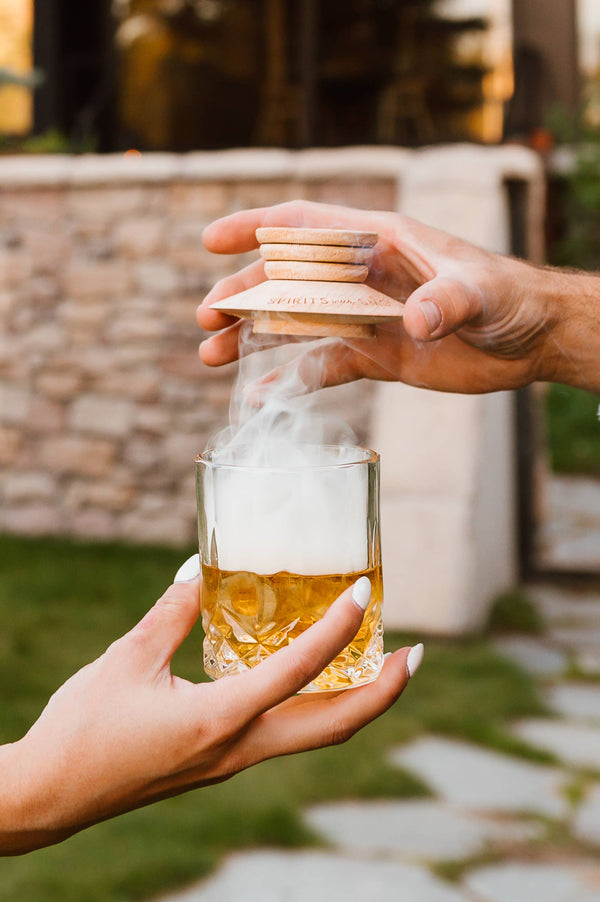 Spirits With Smoke - Smoking Saucer Set, alcohol-free