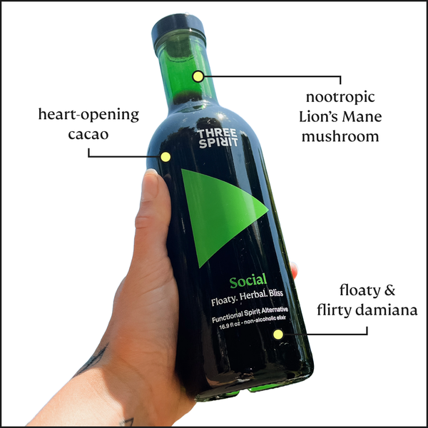 Three Spirit Social Elixir: Put a Pep in Your Step (16.9 fl oz), alcohol-free