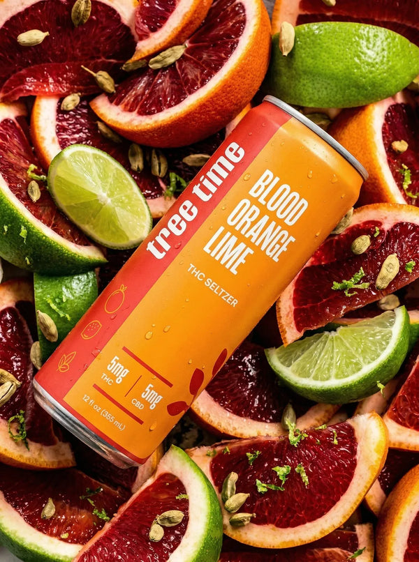 Tree Time - Blood Orange Lime (5 mg THC, 5 mg CBD)