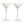Viski - Deco Meridian Gold-Rimmed Crystal Martini Glasses - Set of 2, alcohol-free